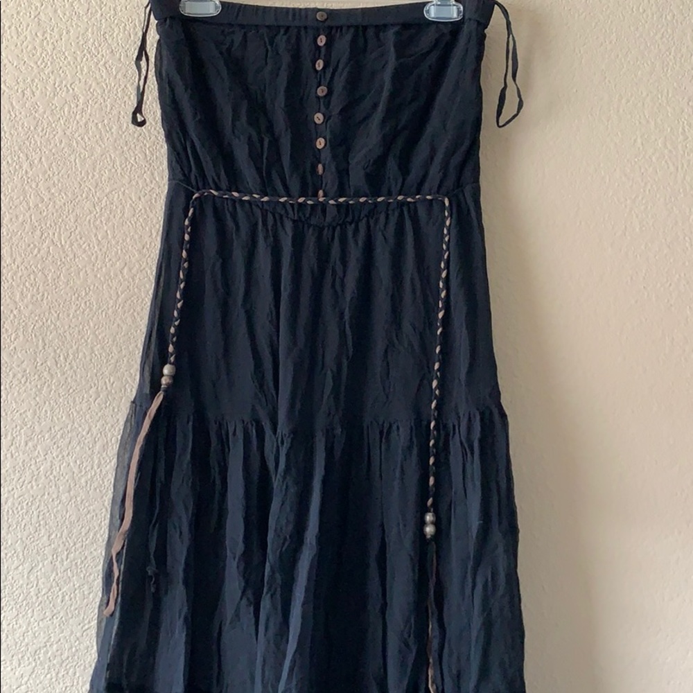 Dressbarn Long Black Dress Strapless